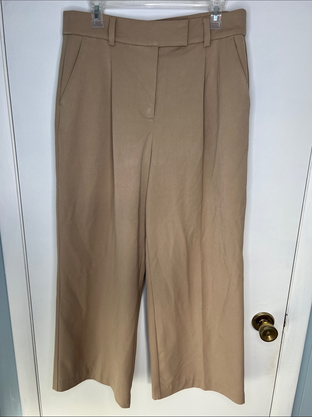 Wide-Leg High-Rise Trousers